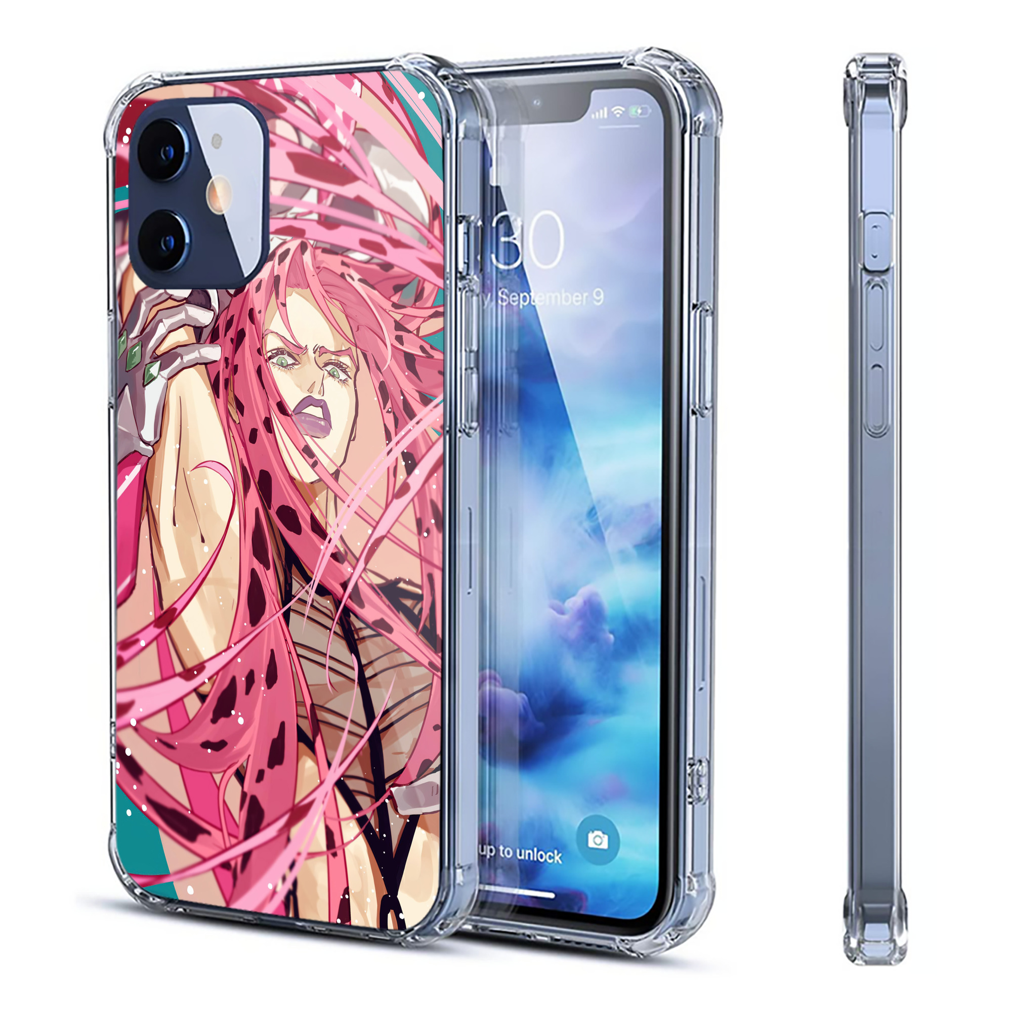 （画像用） ジョジョの奇妙な冒険 JoJo's Bizarre Adventure 【iPhone 12シリーズ対応】透明スマホケース（クリアソフトケース）
